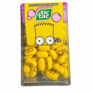 TIC TAC Limited Edition BART SIMPSON 2018 Bubblegum Flavor Mints The Simpsons